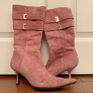Via Spiga Pink Suede Boots